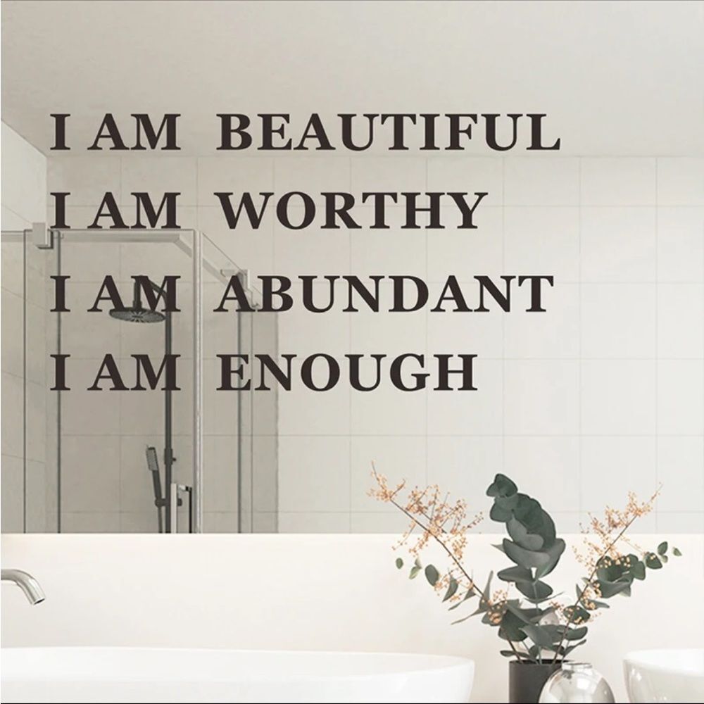 10/$25🦋 I AM ENOUGH Inspirational Wall Decal - Picture 6 of 11